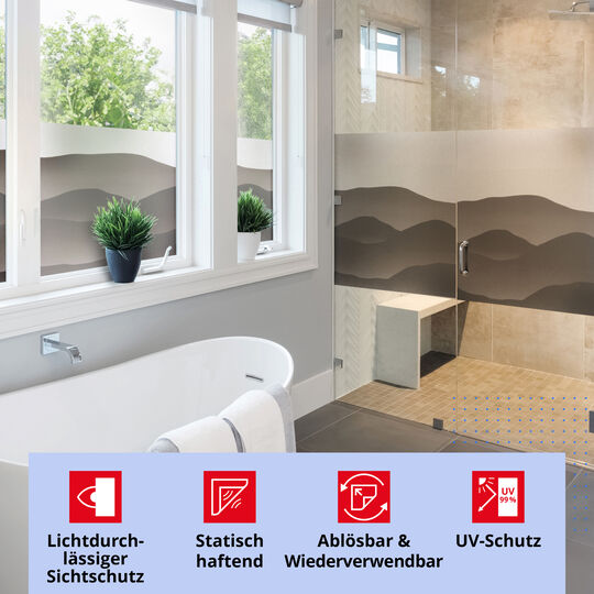 Fensterfolie static Premium Mountains image number null